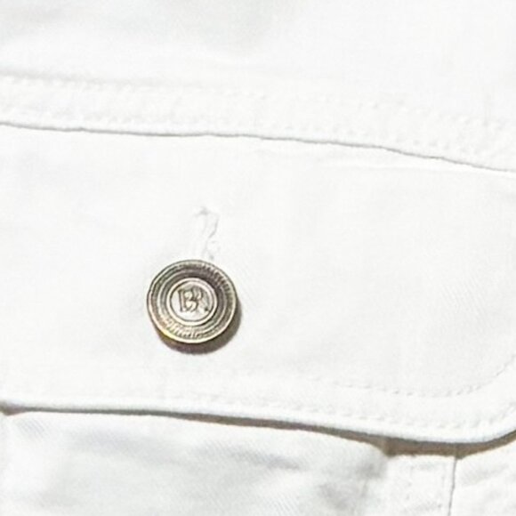 Banana Republic Jace Trucker Jacket in Pure White Size Extra Large - Picture 6 of 7